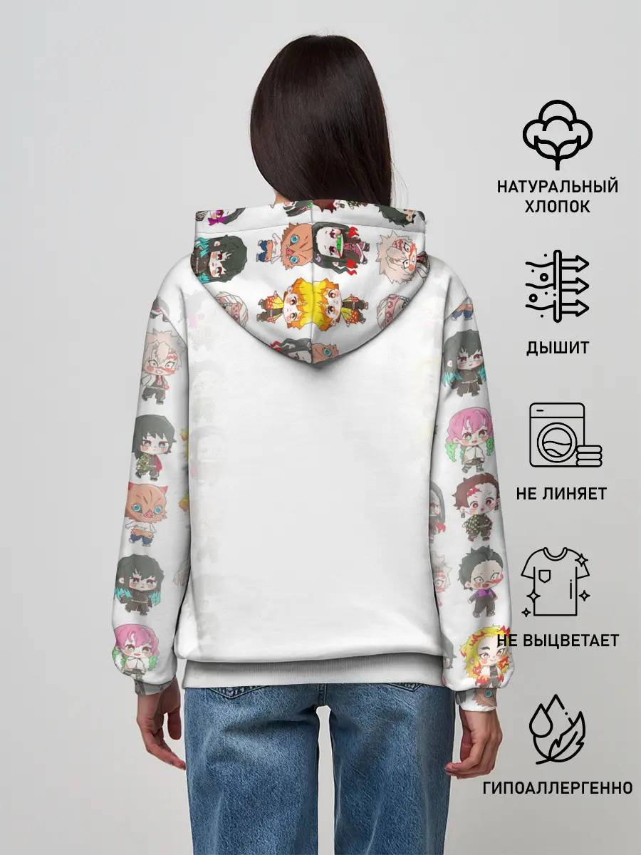 Женское худи / ПЕРСОНАЖИ Kimetsu no Yaiba