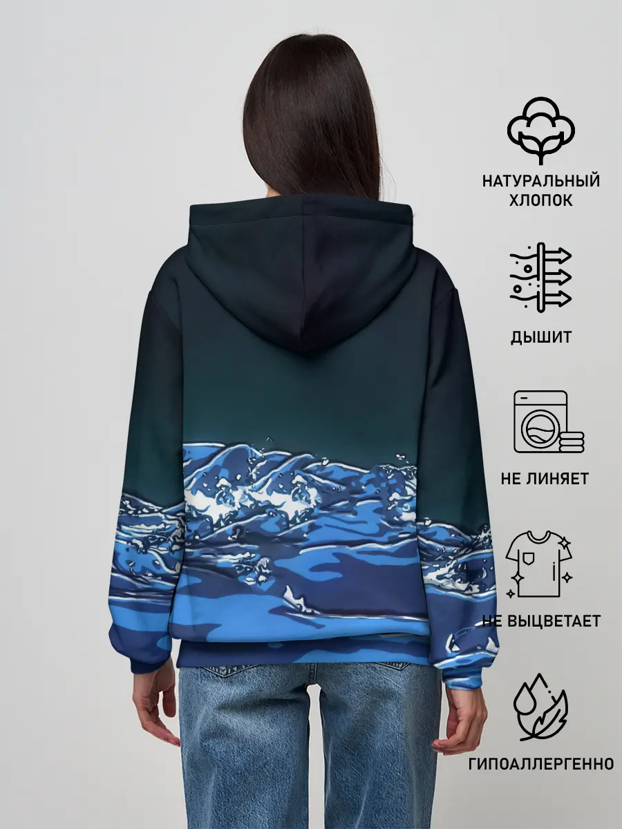 Женское худи / Гию Томиока Кокушибо Kimetsu no Yaiba