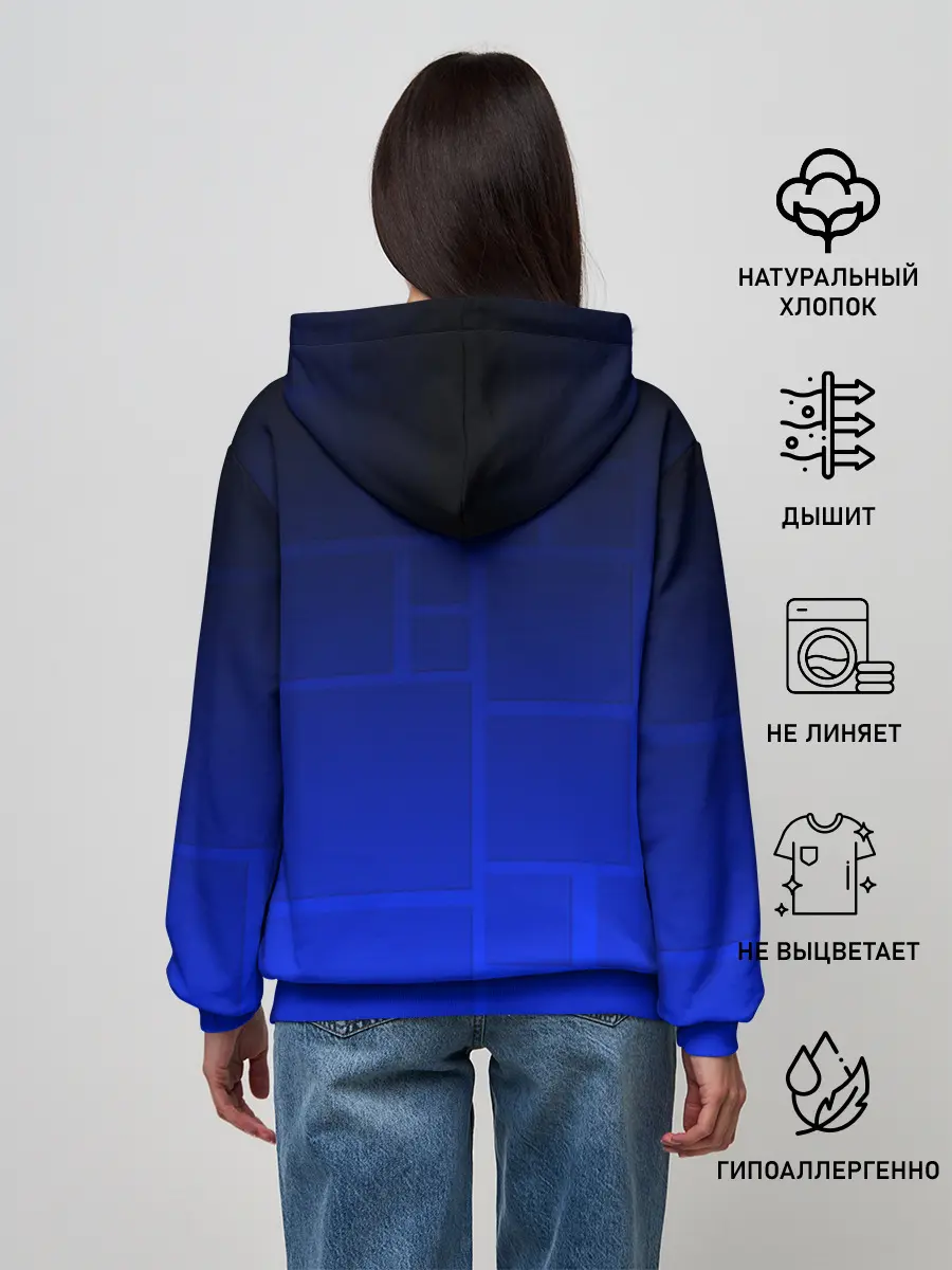 Женское худи / GEOMETRY DASH / ГЕОМЕТРИ ДАШ