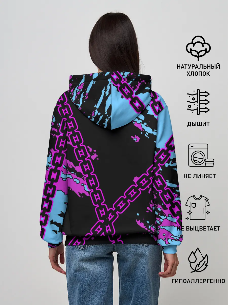 Женское худи / Geometry Dash