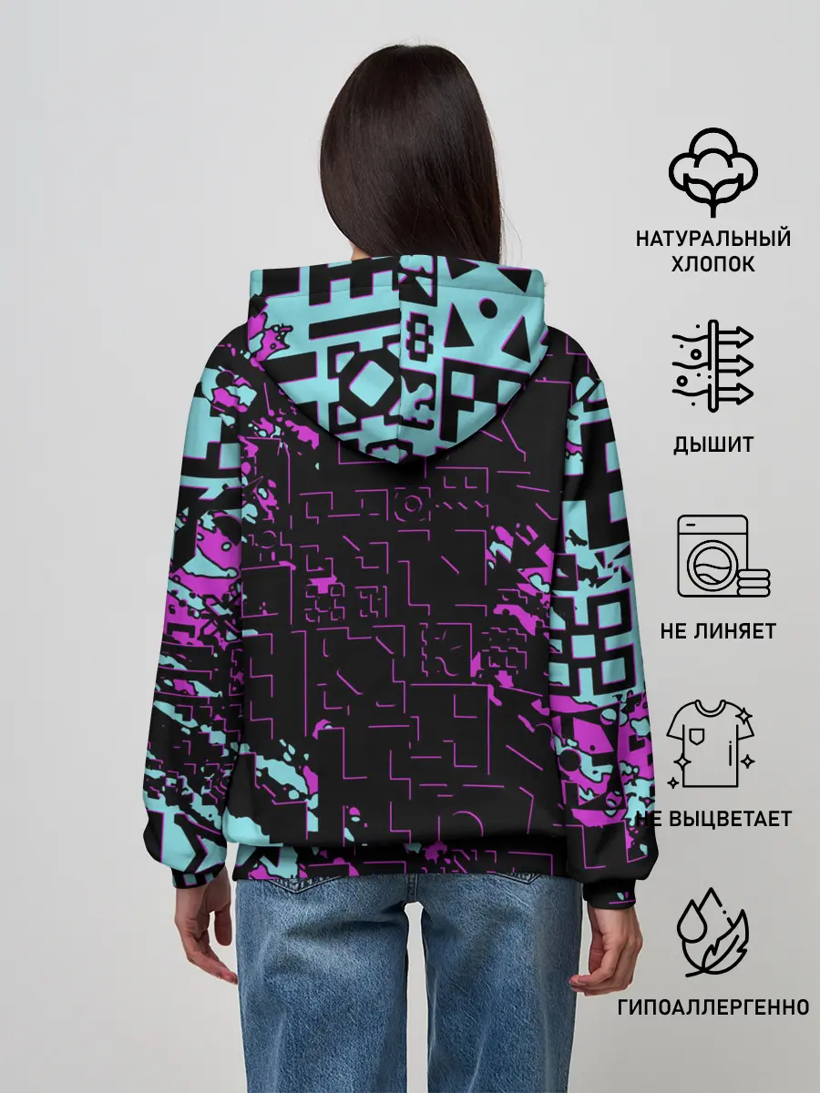 Женское худи / Geometry Dash