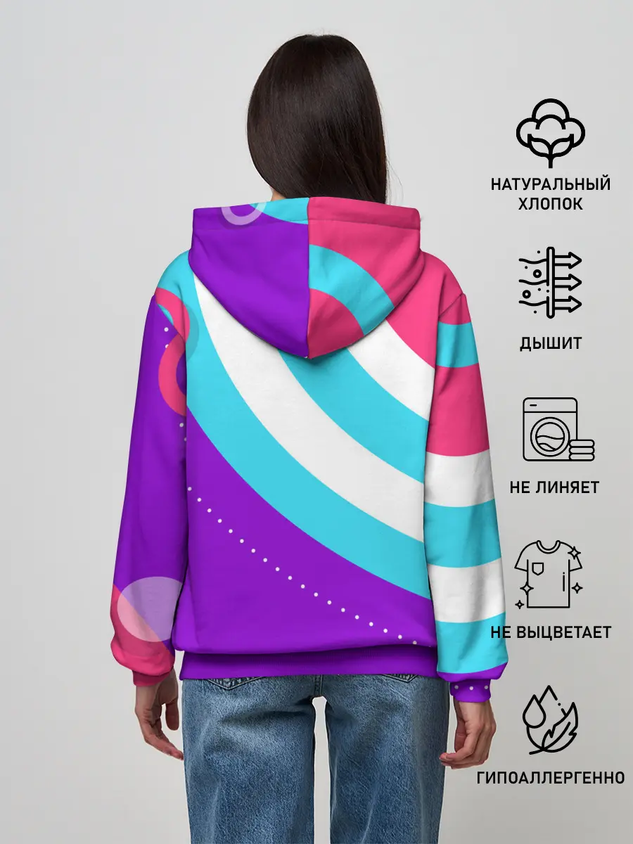 Женское худи / Абстрактные круги