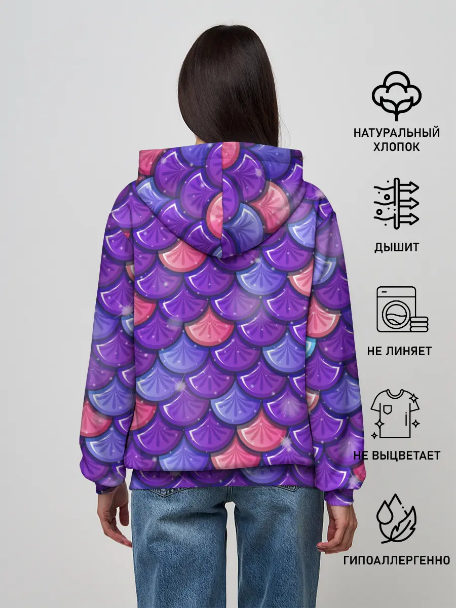 Женское худи / РУСАЛКА | ЧЕШУЯ