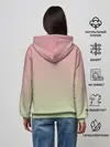 Женское худи / суккулент градиент