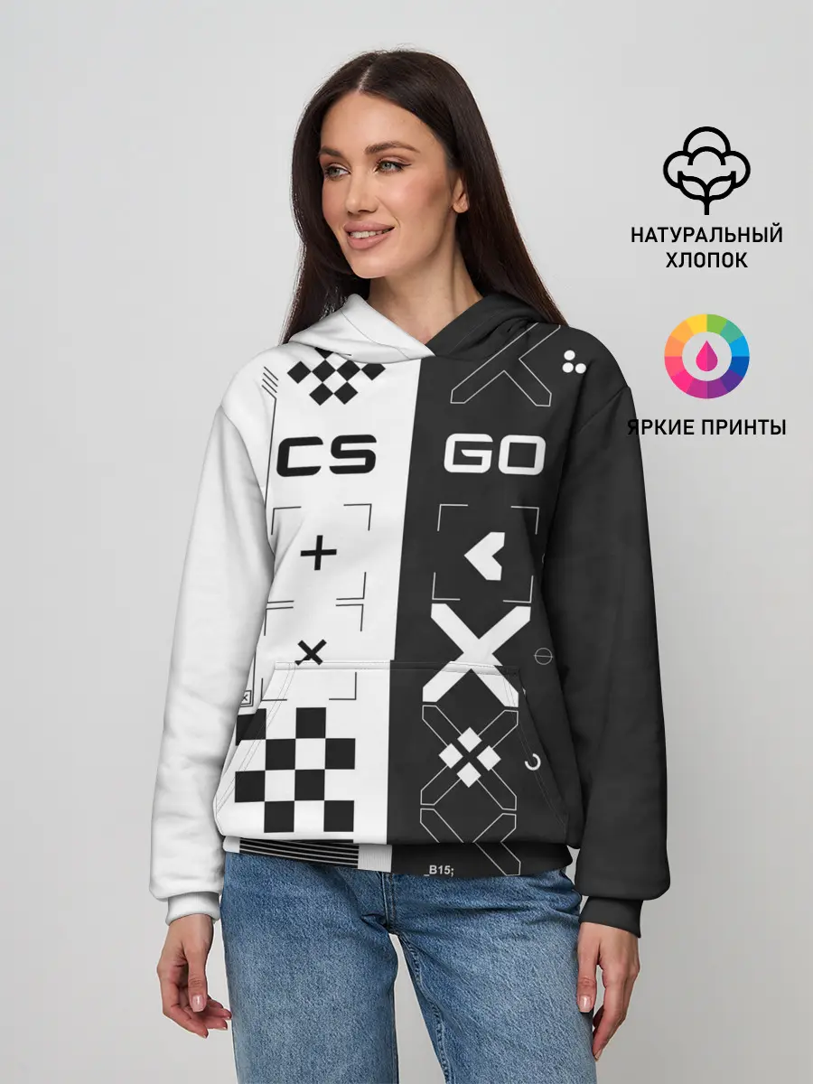 Женское худи / Printstream | Поток информации