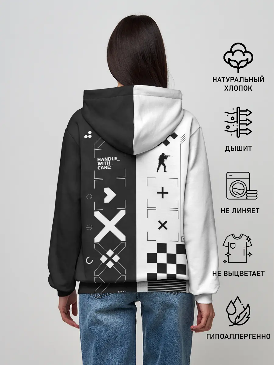 Женское худи / Printstream | Поток информации