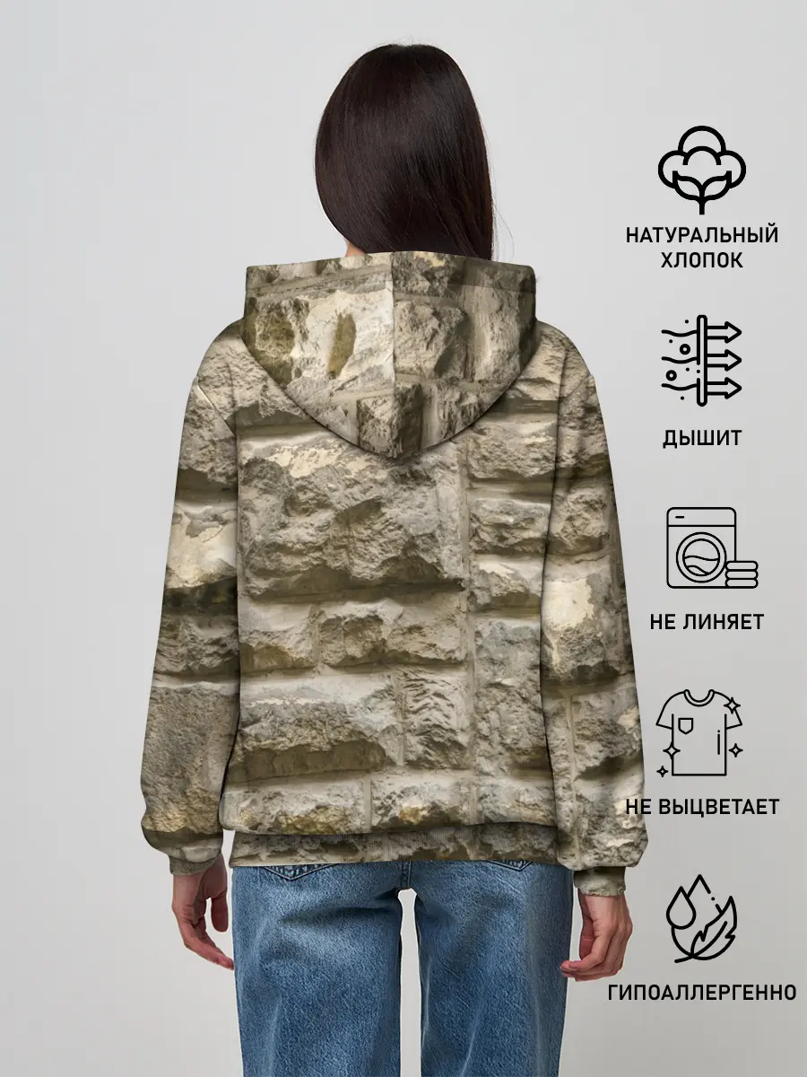 Женское худи / Неровные блоки