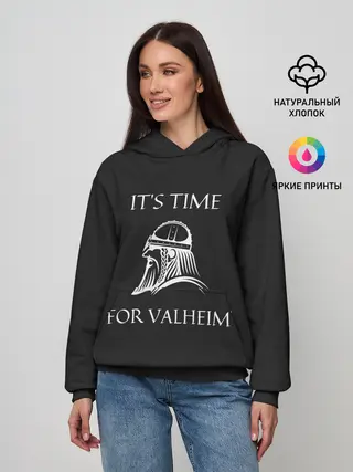 Женское худи / Its time for Valheim