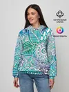 Женское худи / цветочный узор