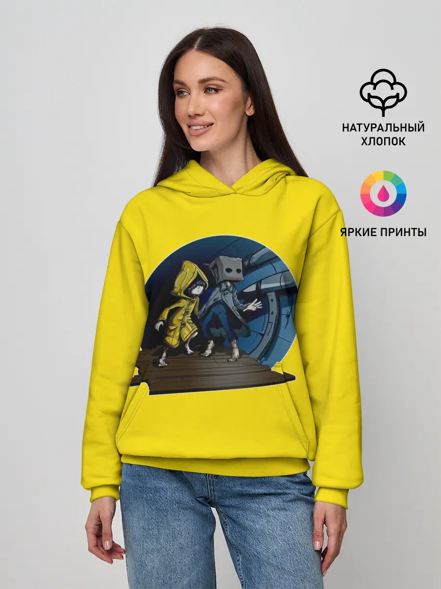 Женское худи / Little nightmares 2 | Yelow