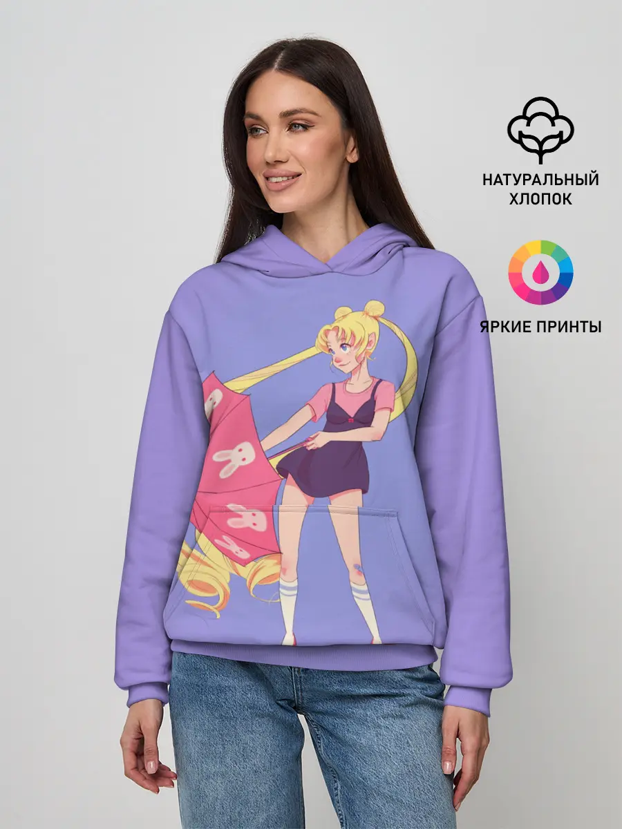 Женское худи / Sailor Moon | Сейлор Мун