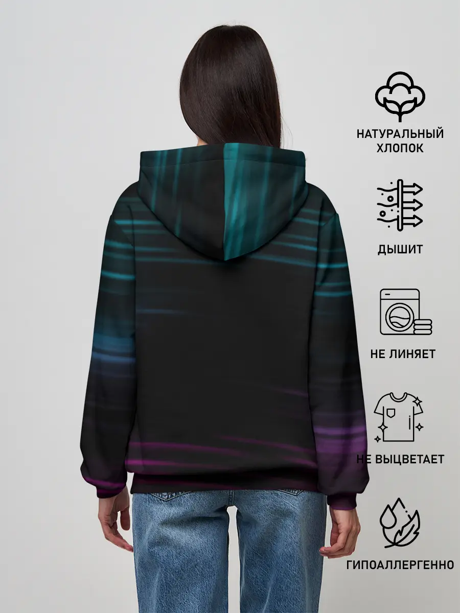 Женское худи / Cyberpunk 2077 NIGHT CITY