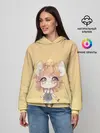 Женское худи / малышка чиби и цыпленок