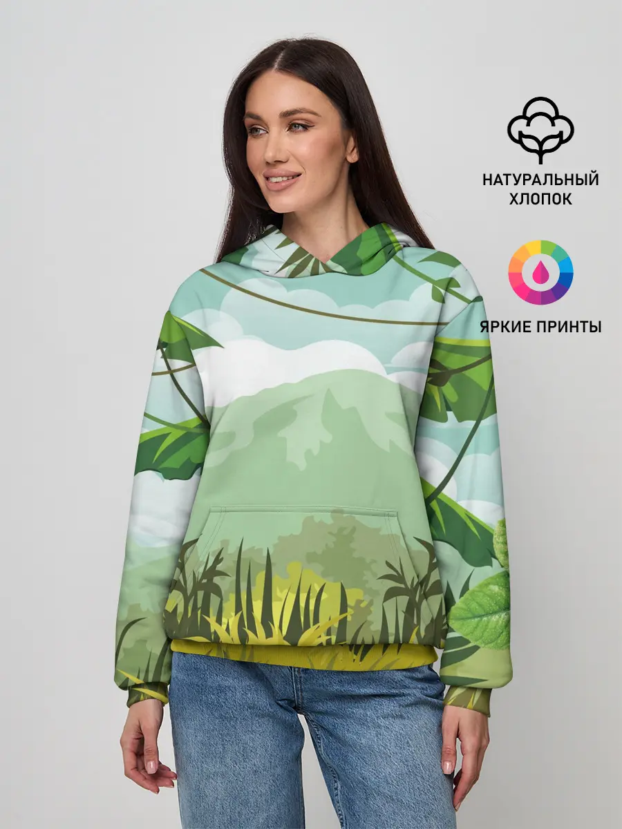 Женское худи / Тропики