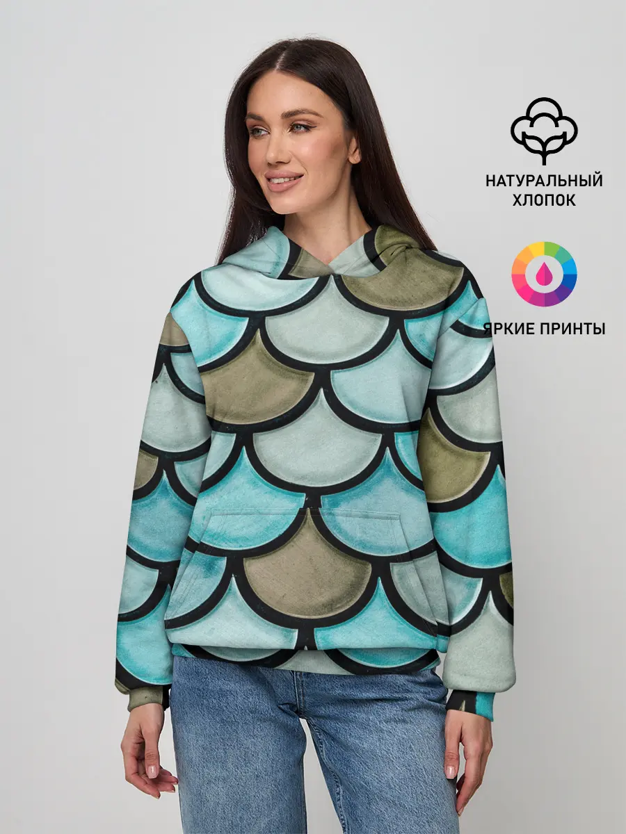 Женское худи / Кожа дракона