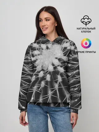 Женское худи / Кактусовый