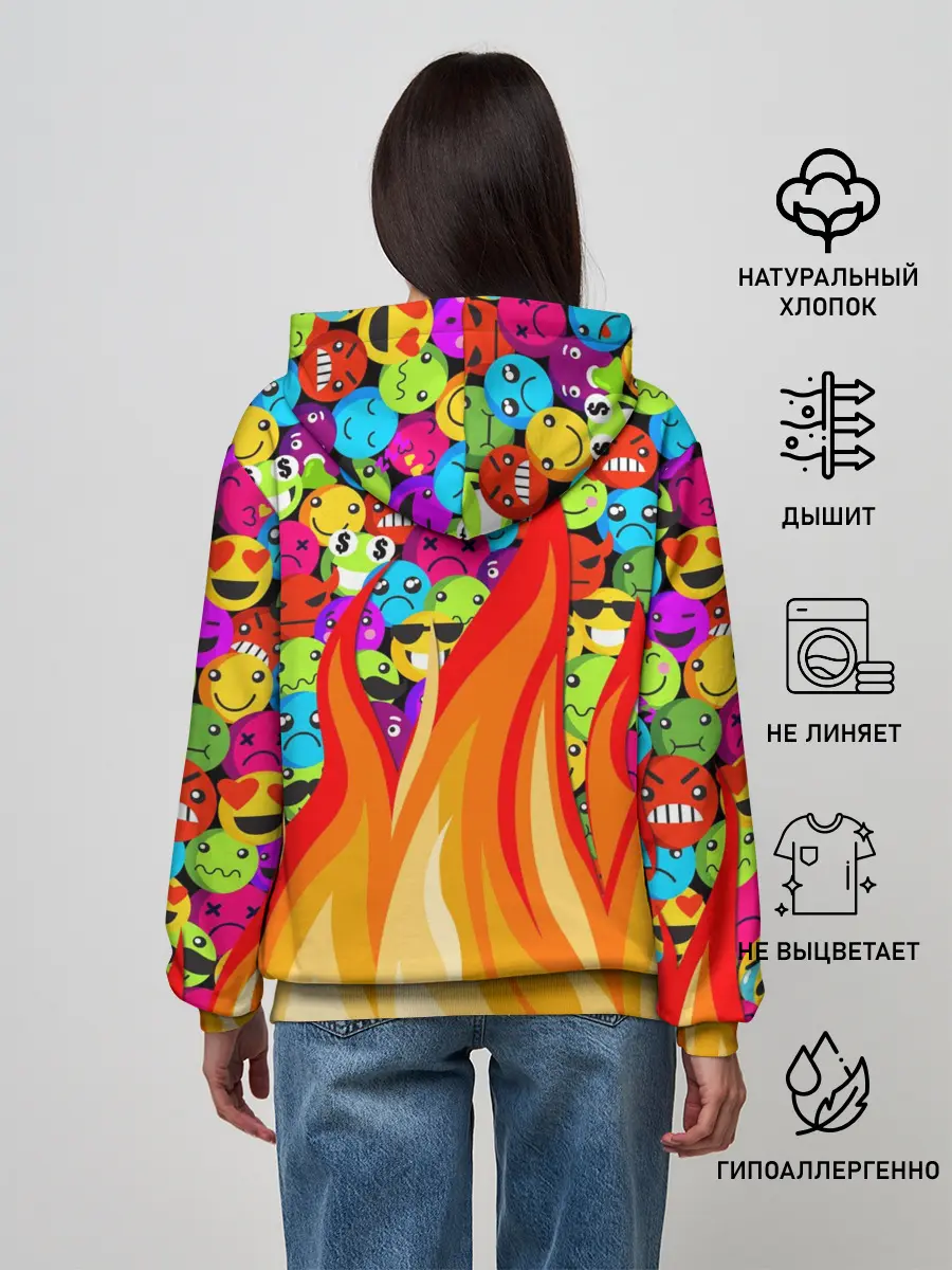 Женское худи / SLAVA MARLOW - Смайлики