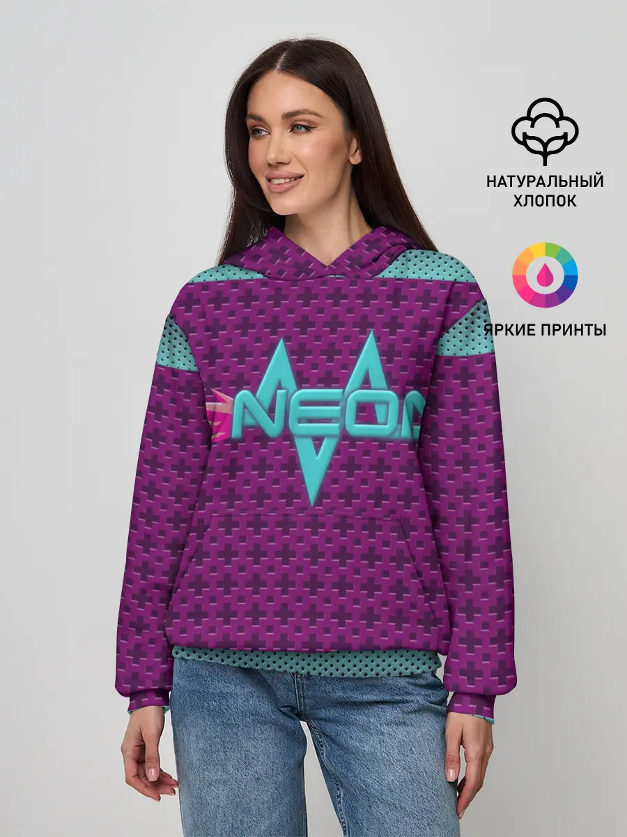 Женское худи / Неоновый гонщик