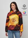 Женское худи / БИТКОИН ОГОНЬ