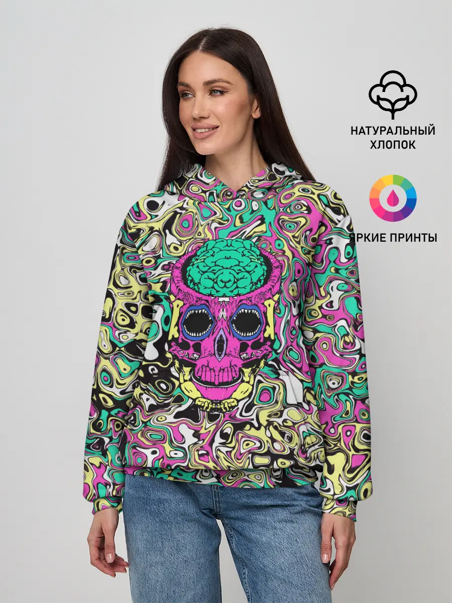 Женское худи / Череп