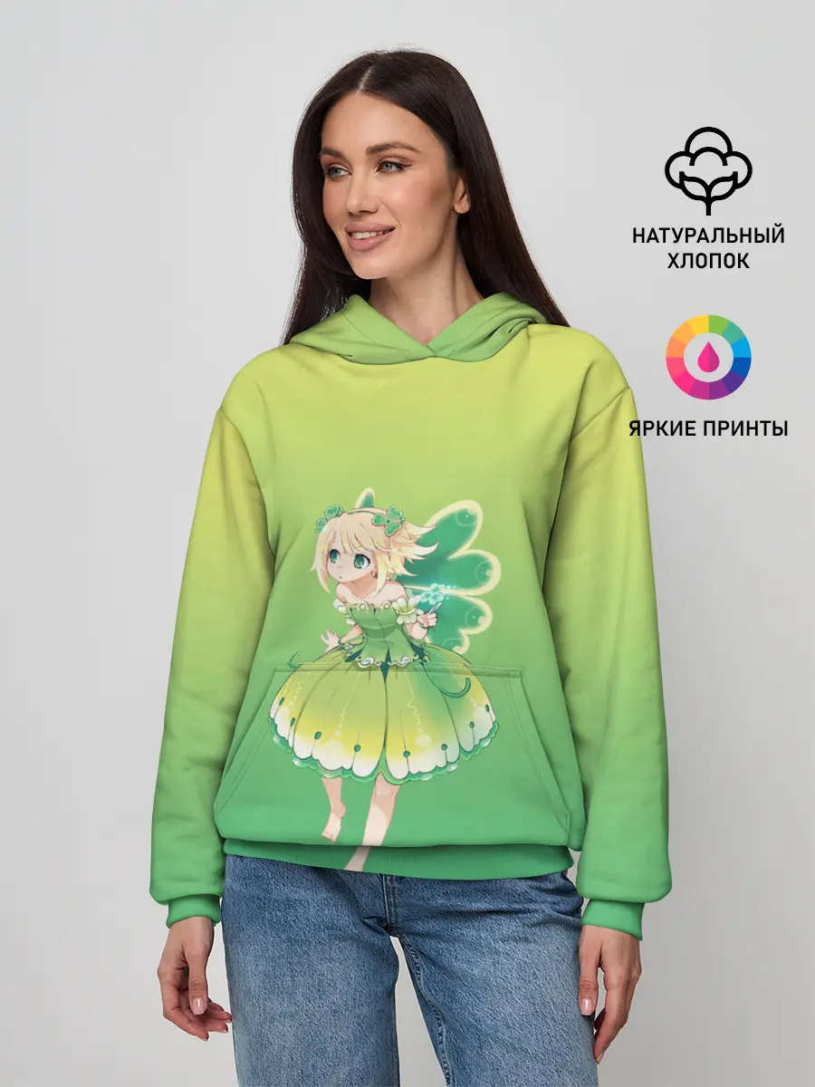 Женское худи / Фея клевера