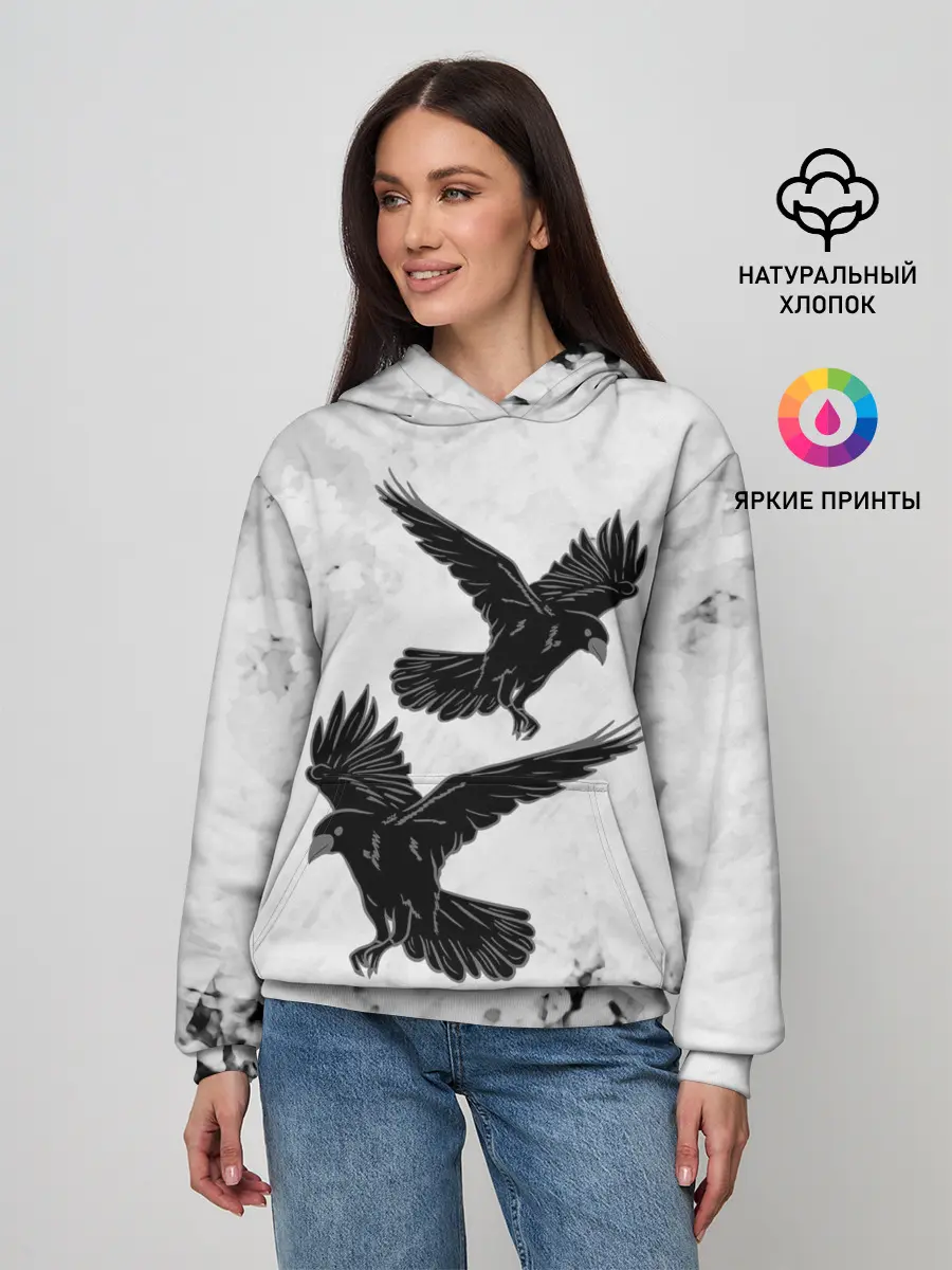 Женское худи / Gothic crows