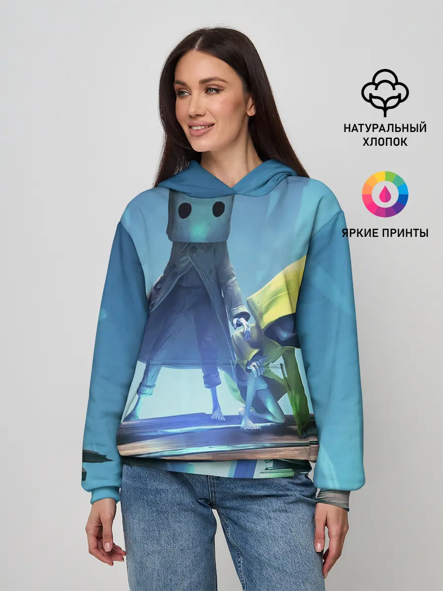 Женское худи / Little Nightmares || арт шестой и моно