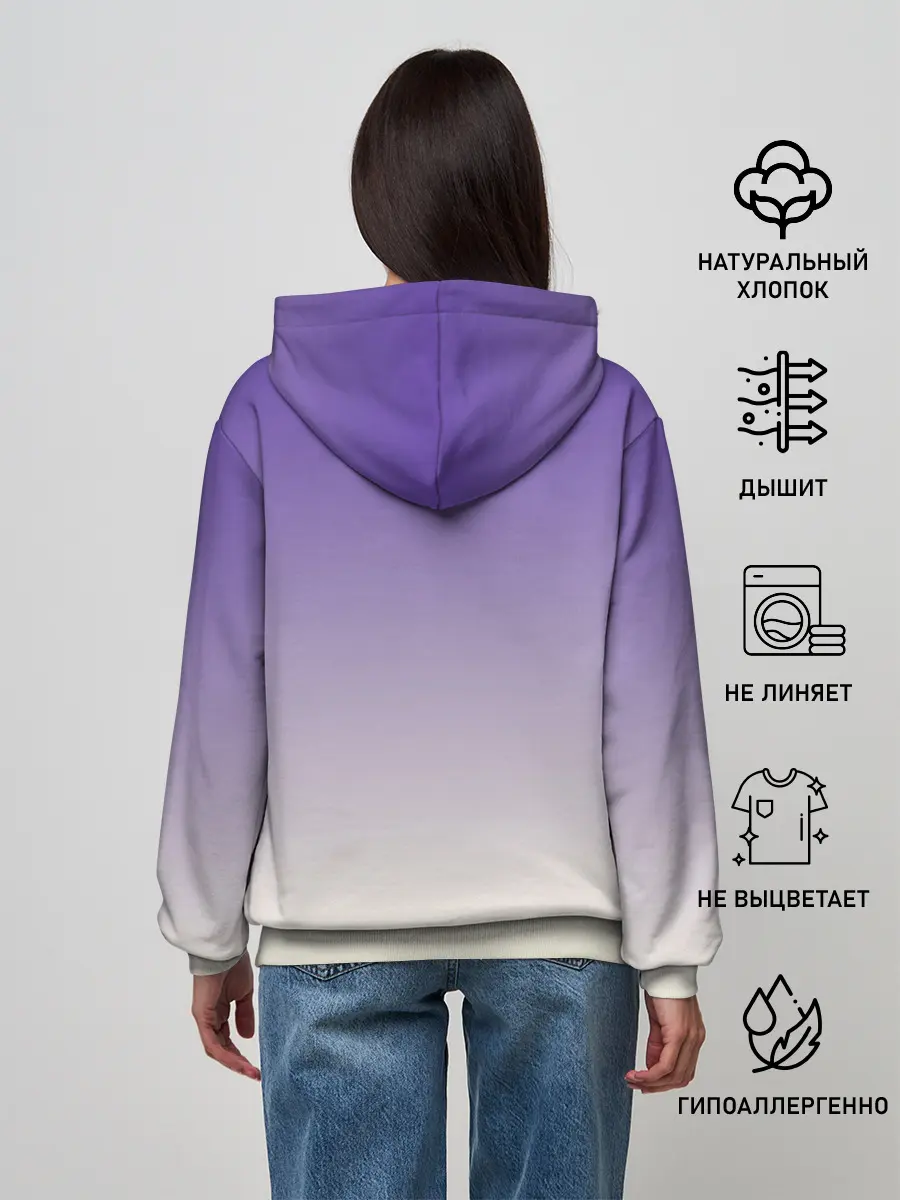 Женское худи / черный котенок в коробке