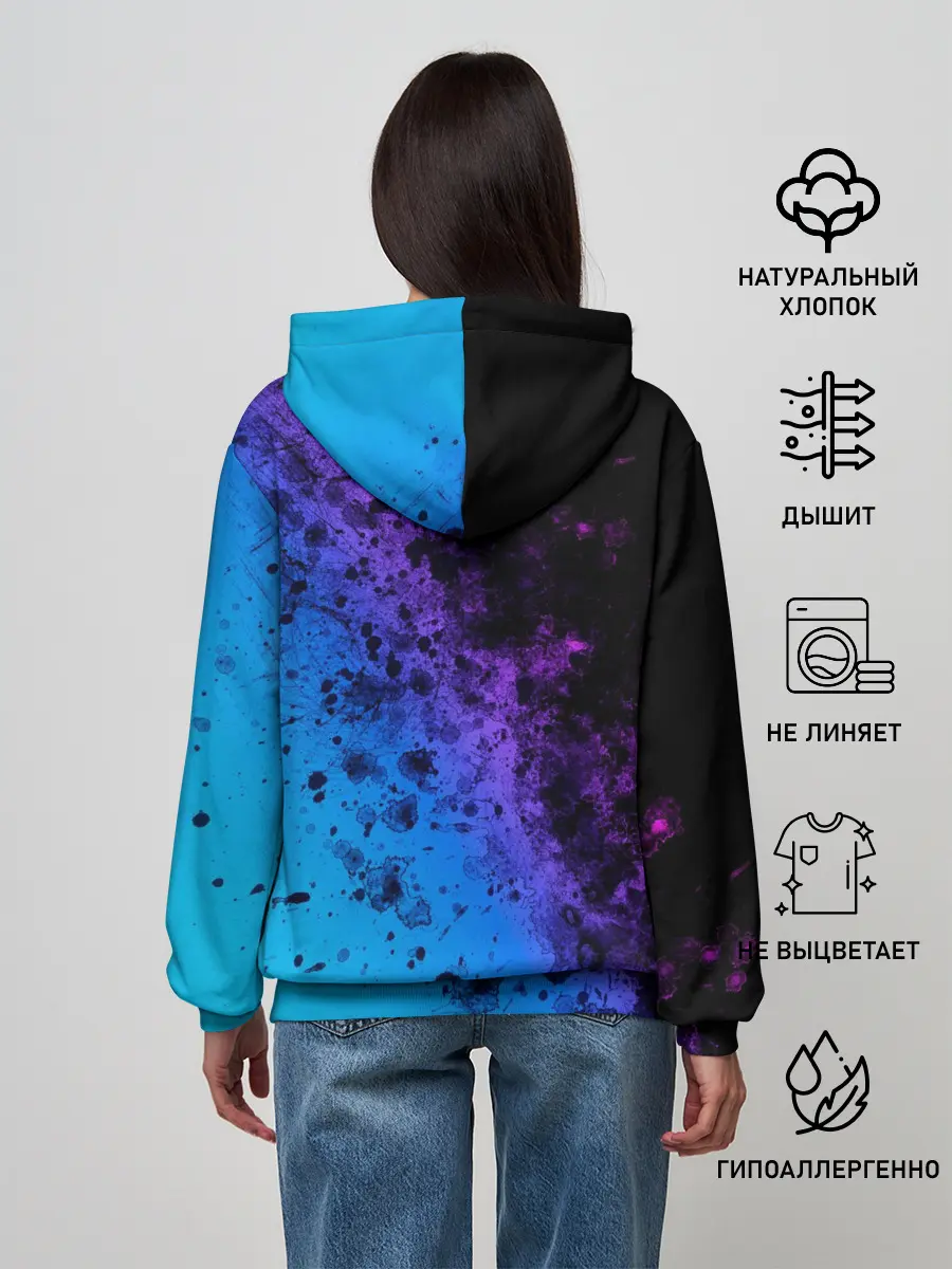 Женское худи / Неоновые Краски