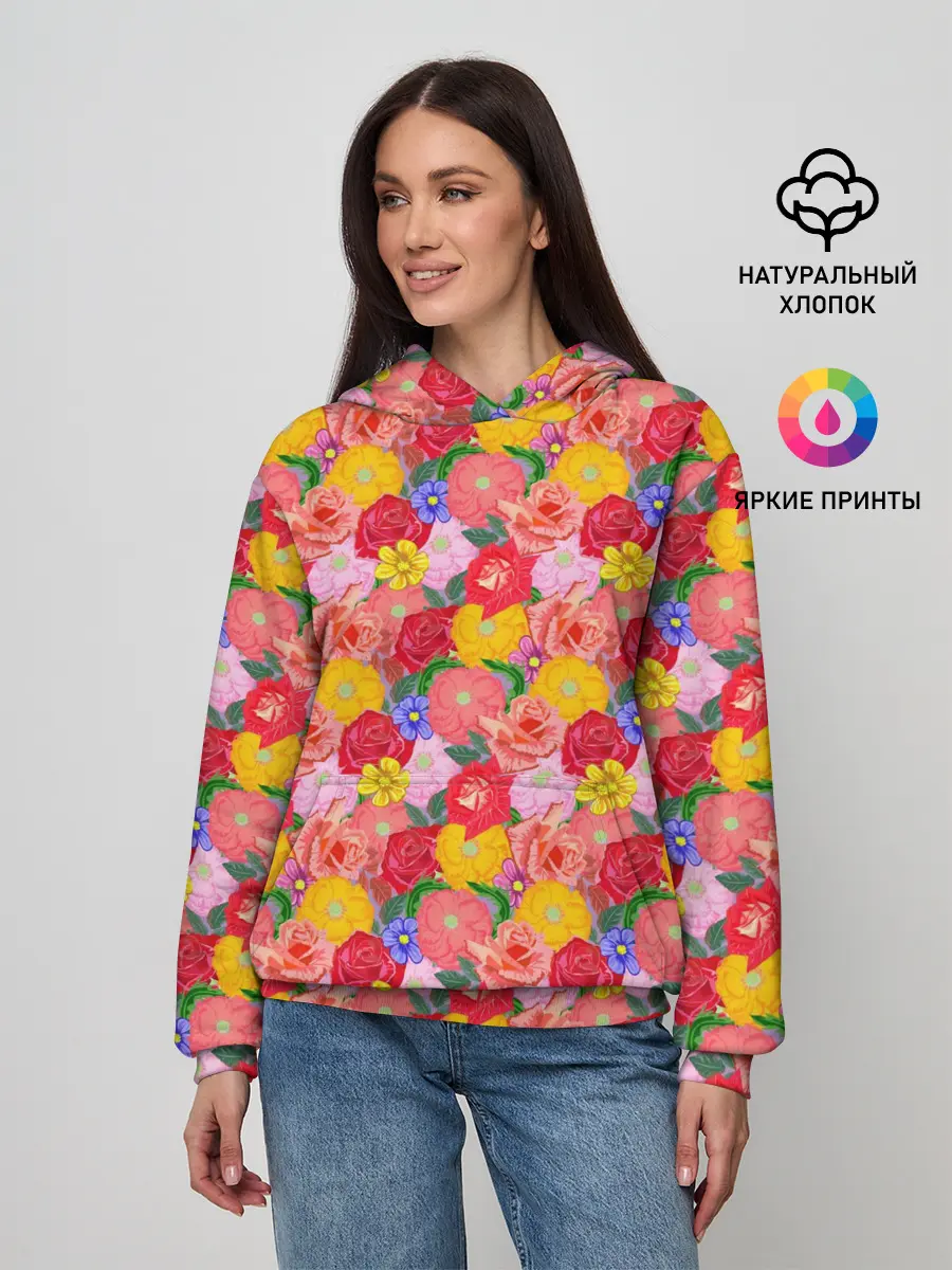 Женское худи / Цветы