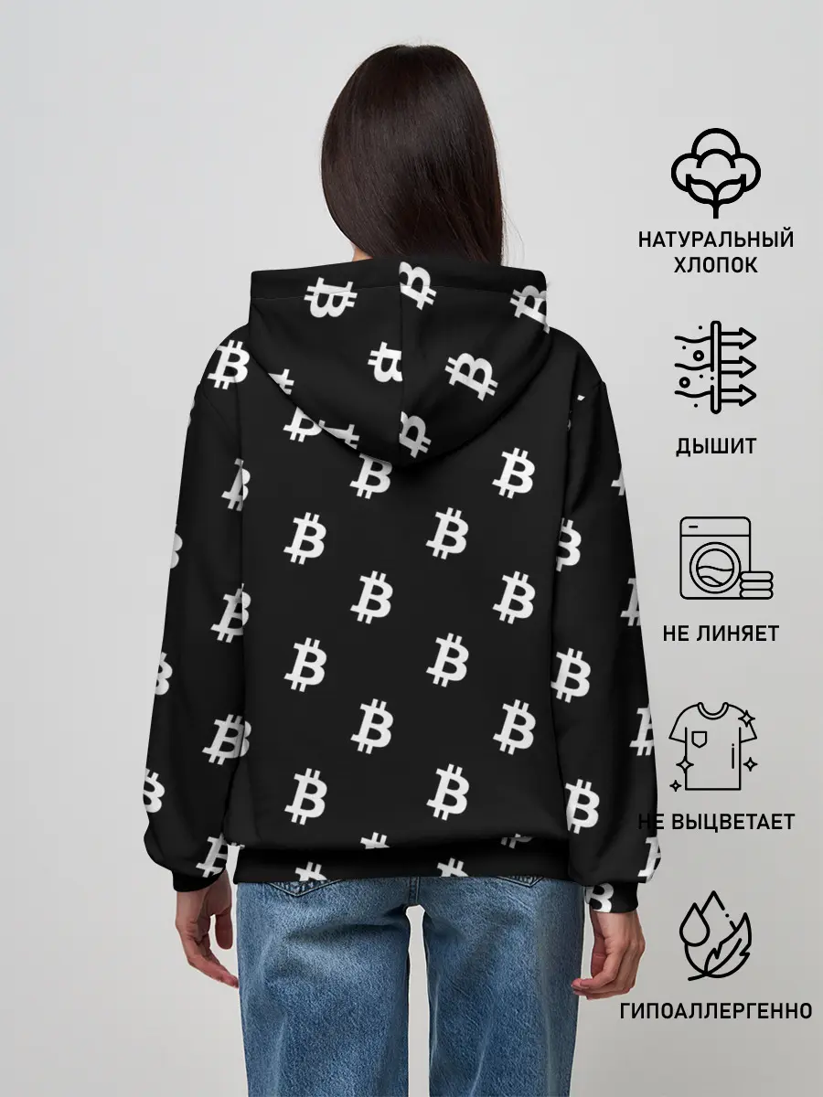 Женское худи / BITCOIN CRYPTOCURRENCE
