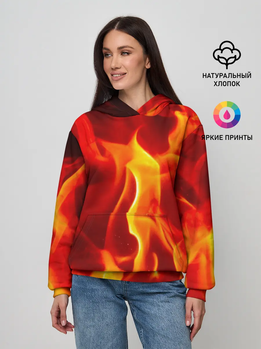 Женское худи / Пламенный