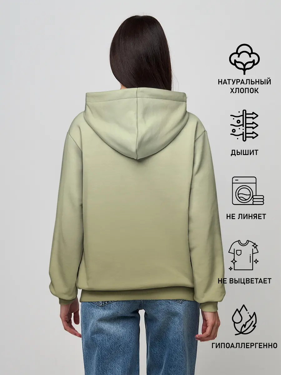 Женское худи / чехол дудлинг цветы