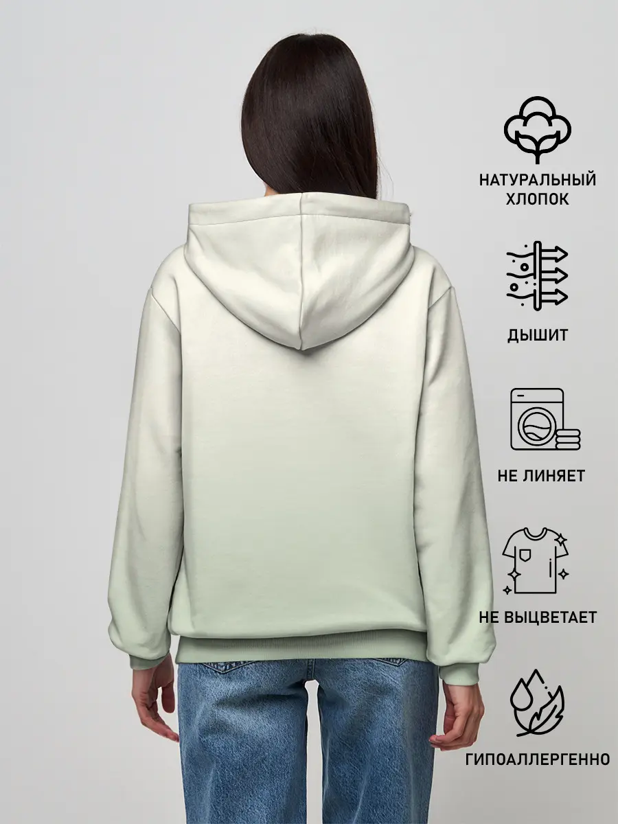 Женское худи / девушка кимоно зима Япония кот