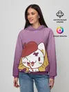 Женское худи / кот художник творец