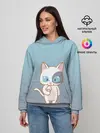 Женское худи / кот с мороженкой
