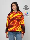 Женское худи / ОГНЕННЫЕ ВОЛНЫ | FIRE STRIPES