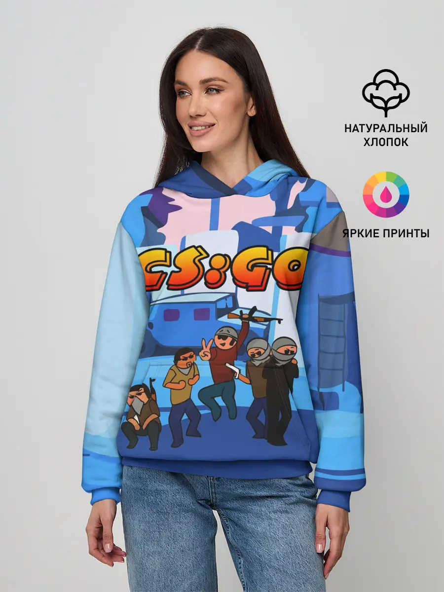 Женское худи / CS GO МУЛЬТФИЛЬМ