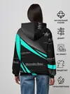 Женское худи / MERCEDES BENZ АКВАМАРИНОВЫЙ