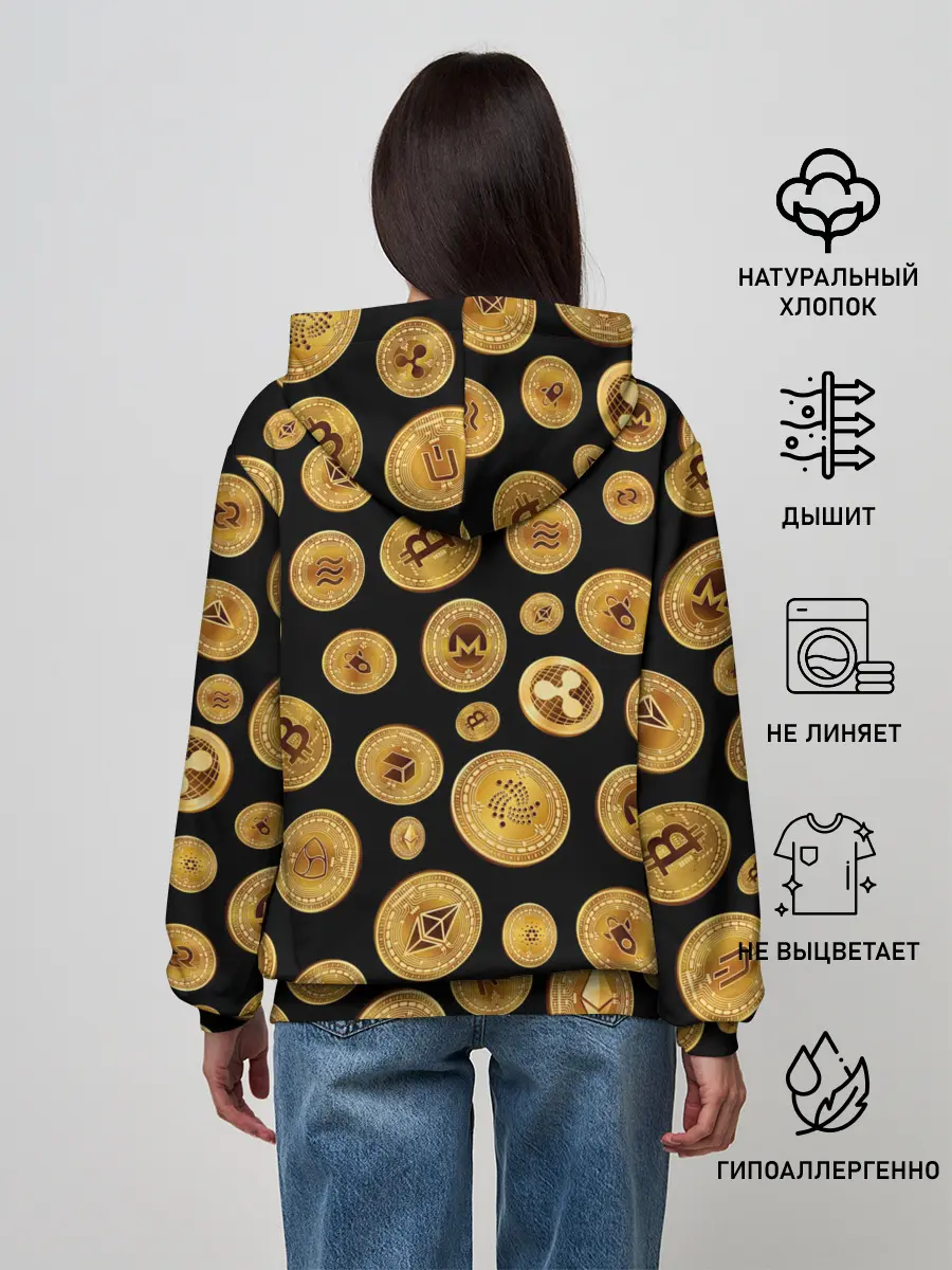 Женское худи / CRYPTOCURRENCY | КРИПТОВАЛЮТА