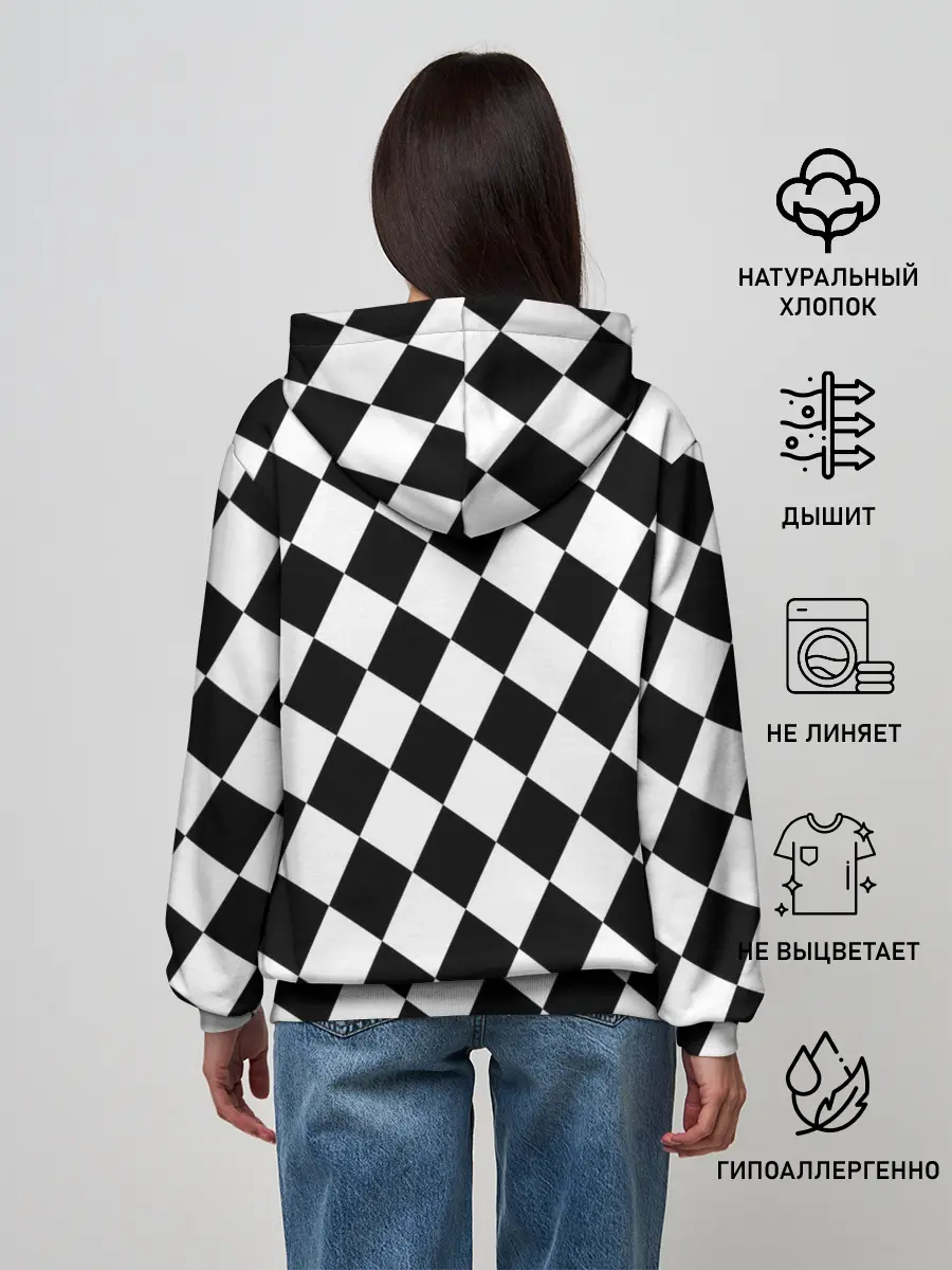 Женское худи / Шахматы
