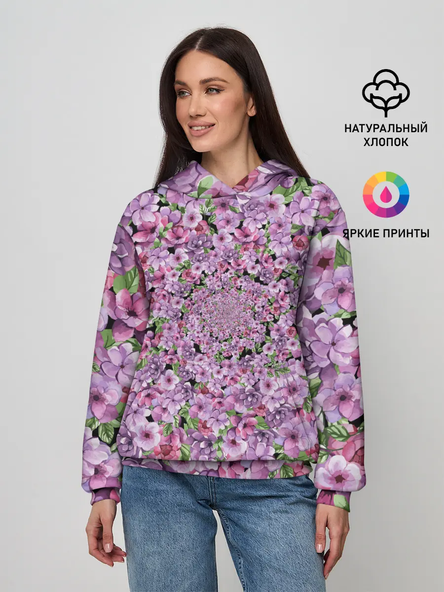 Женское худи / СИРЕНЬ | VIOLET LILAC