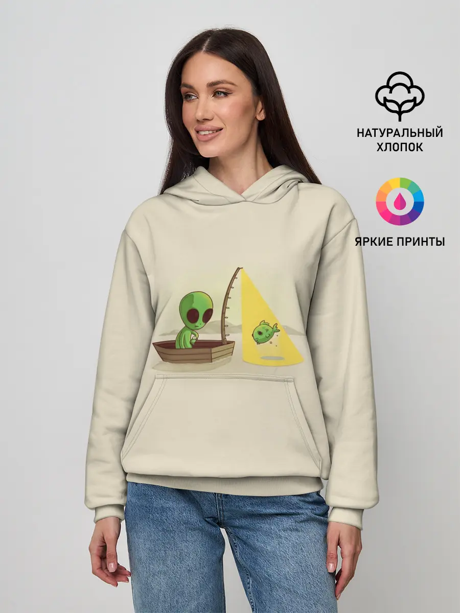 Женское худи / Alien Fishing