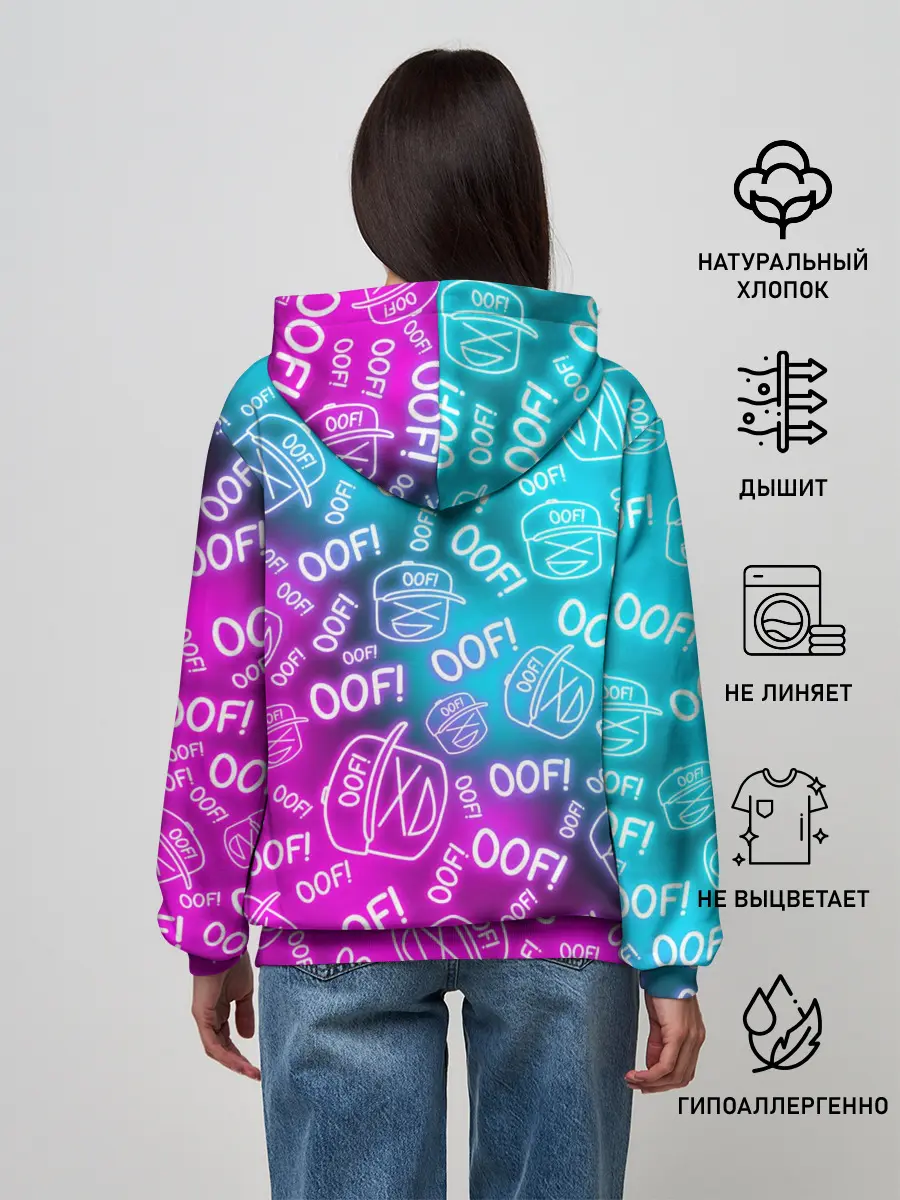 Женское худи / OOF ROBLOX