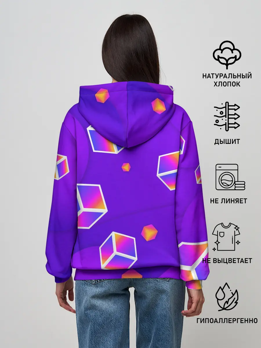 Женское худи / ROBLOX КУБЫ