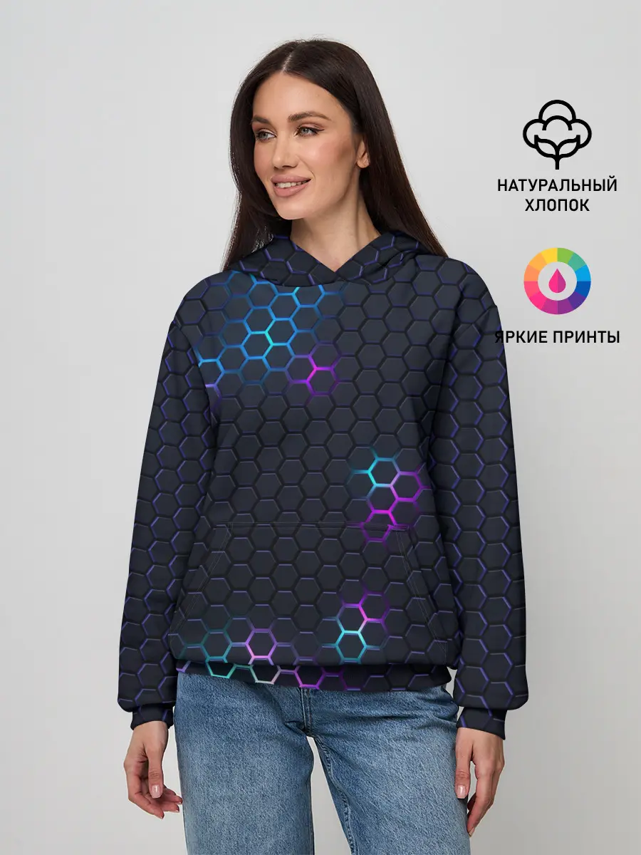 Женское худи / НЕОНОВАЯ БРОНЯ | НЕО БРОНЯ
