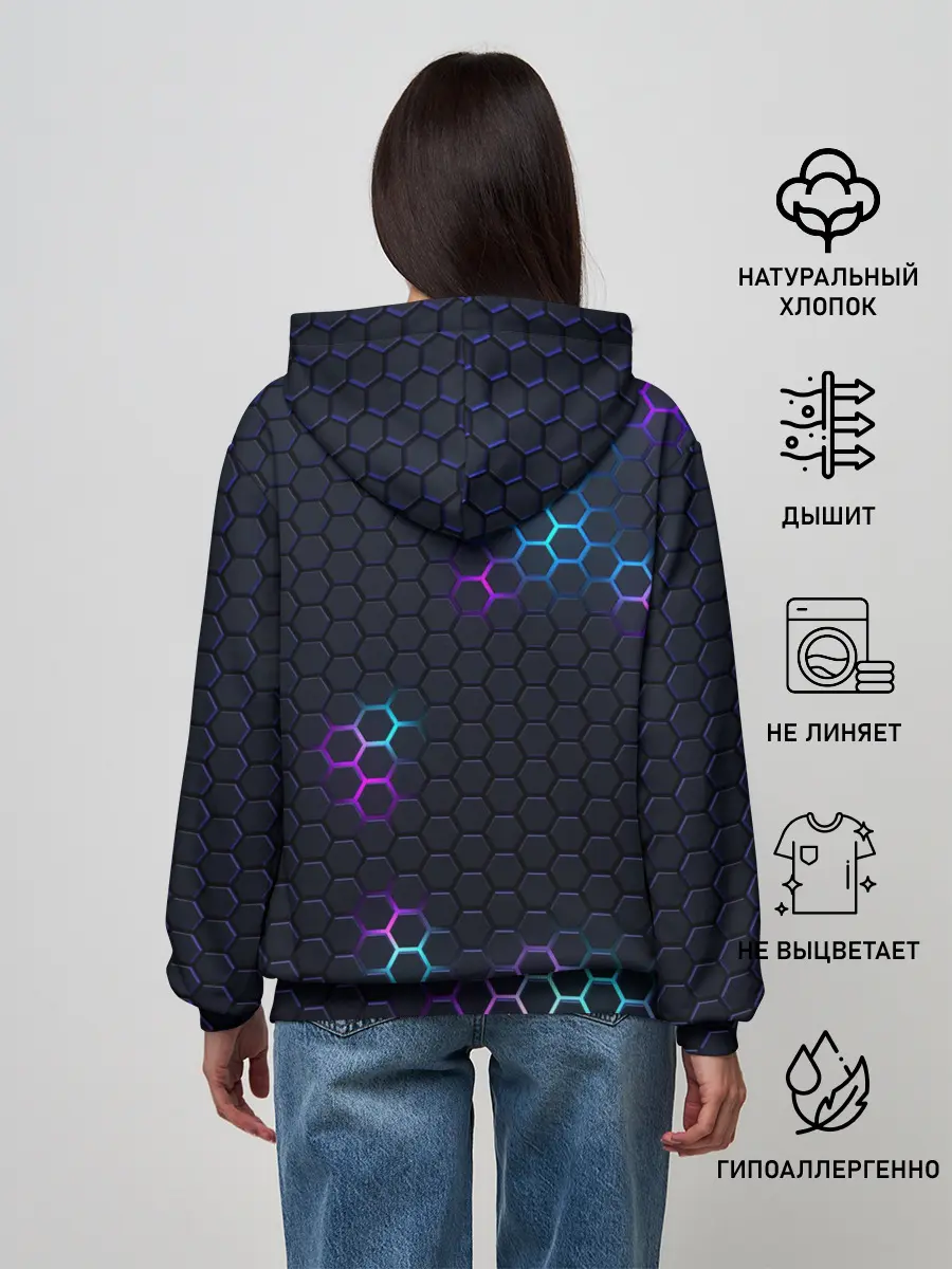 Женское худи / НЕОНОВАЯ БРОНЯ | НЕО БРОНЯ