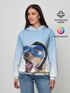 Женское худи / собака в очках