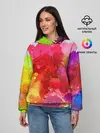 Женское худи / брызги краски
