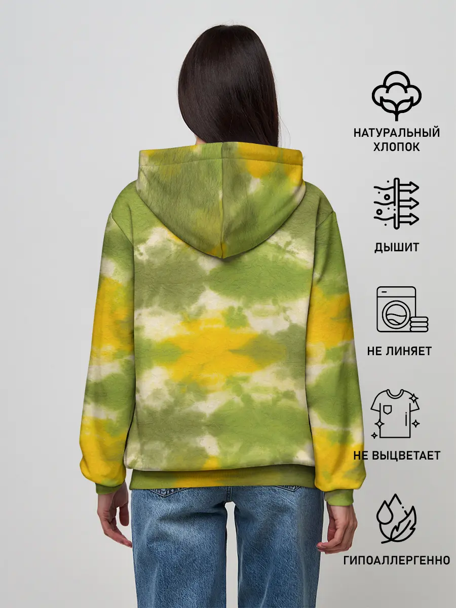 Женское худи / разводы краски